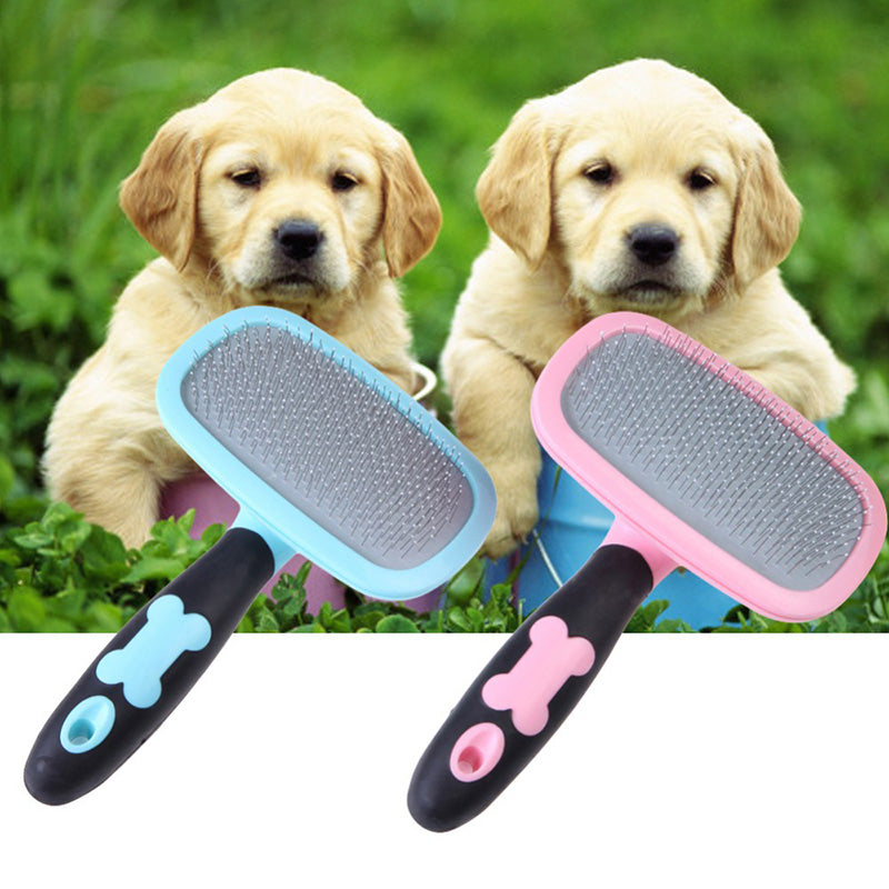 Pet Dog Cat Hair Gilling Beauty Handle Grooming Slicker Trimmer Comb Brush pet cleaning tools Supplies Product