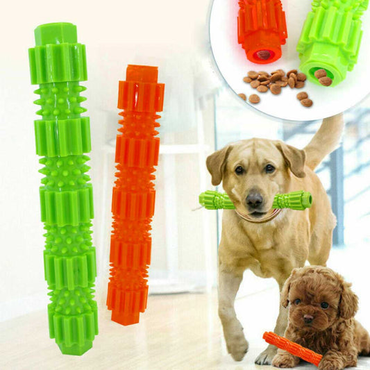 Dog Chew Toy Funny Dog Interactive Toys Elasticity Stick for Tooth Clean Sticks of Food Leaking Soft Rubber Molar Pet Supplies