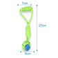 Pet Supply Dog Toys Dogs Chew Teeth Clean Outdoor Training Fun Playing Green Rope Ball Toy For Large  Dog Small Dog