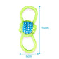 Pet Supply Dog Toys Dogs Chew Teeth Clean Outdoor Training Fun Playing Green Rope Ball Toy For Large  Dog Small Dog