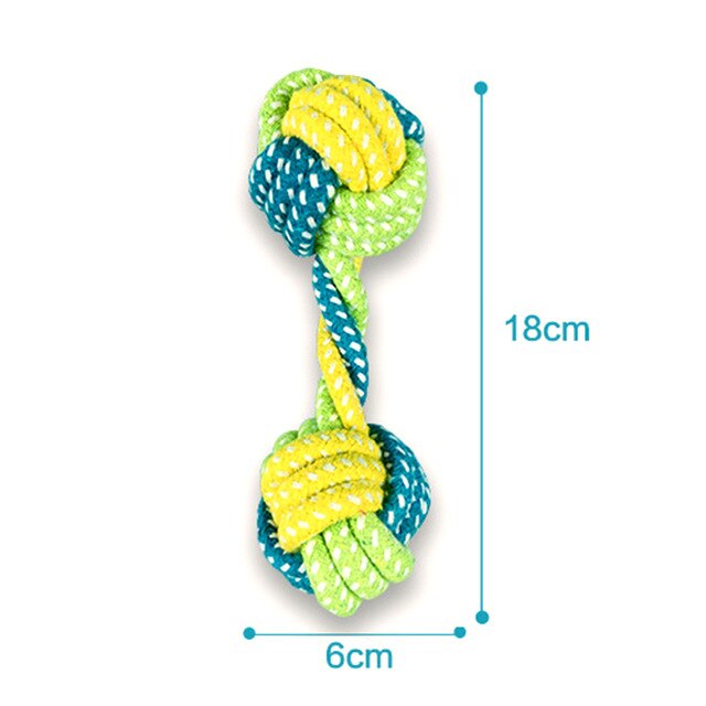 Pet Supply Dog Toys Dogs Chew Teeth Clean Outdoor Training Fun Playing Green Rope Ball Toy For Large  Dog Small Dog