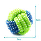 Pet Supply Dog Toys Dogs Chew Teeth Clean Outdoor Training Fun Playing Green Rope Ball Toy For Large  Dog Small Dog