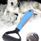 Pet Fur Knot Cutter Dog Grooming Shedding Rake