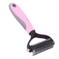 Pet Fur Knot Cutter Dog Grooming Shedding Rake