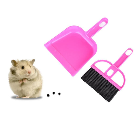 Cleaning Kit Hamster Dustpan Broom Sweep Kit For Small Pet Squirrel Guinea