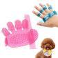 Pet Dog Comb Brush Glove For Dogs Grooming Massage Supply Cleaning Five Fingers Glove for Cats Removing Hair Form Domestic