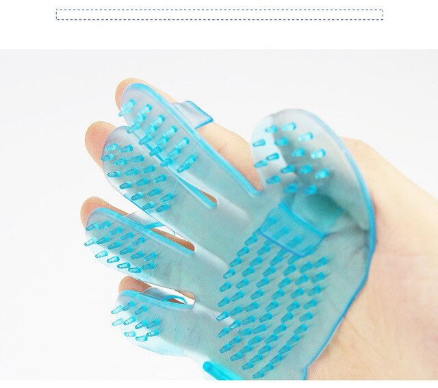 Pet Dog Comb Brush Glove For Dogs Grooming Massage Supply Cleaning Five Fingers Glove for Cats Removing Hair Form Domestic